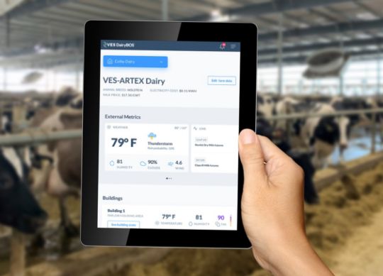 VES-Artex DairyBOS on Tablet